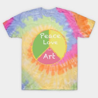 Peace Love and Art T-Shirt